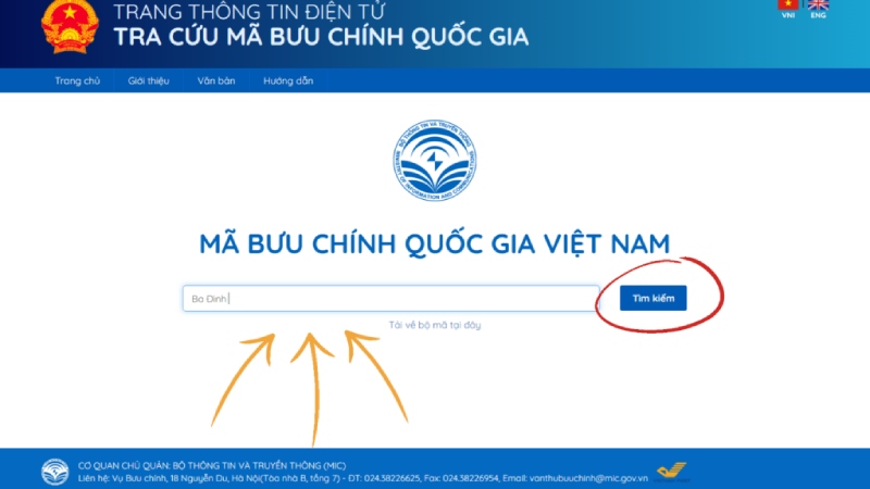 Cách tra cứu mã ZIP Hà Nội