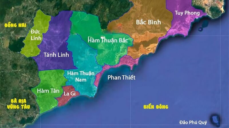 Bản đồ Bình Thuận