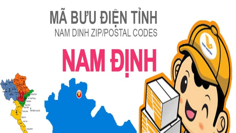 Mã bưu điện Nam Định mới nhất