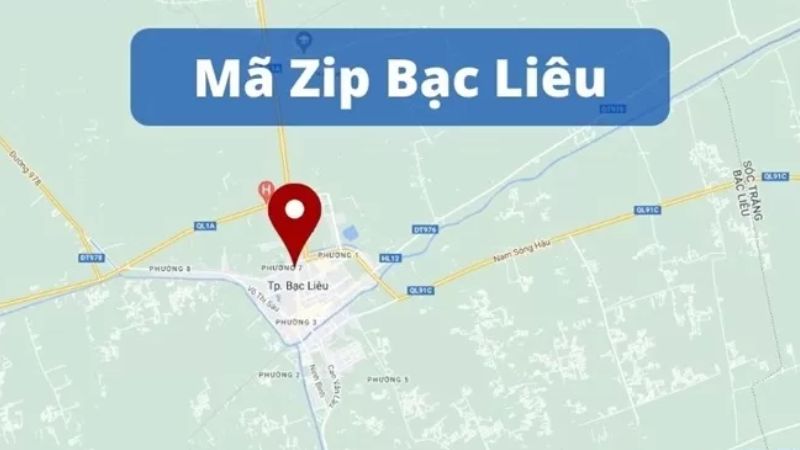 mã ZIP Bạc Liêu